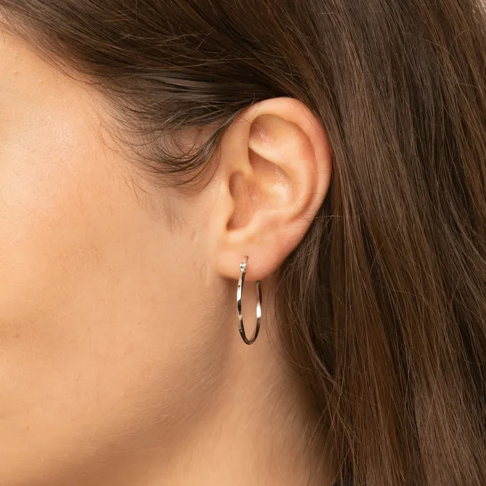 Camile Stone Swirl Hoop Earrings Earrings Camile Stone Swirl Hoop Earrings Earrings