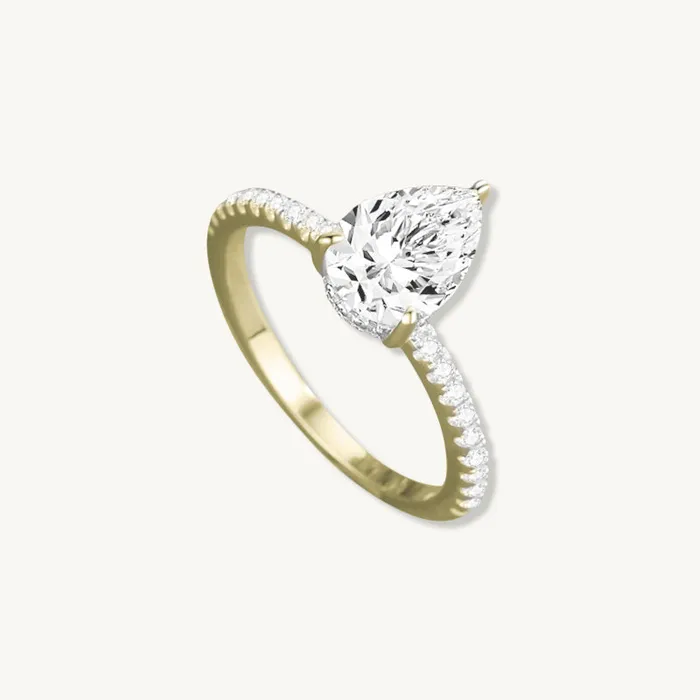 Camile Stone The Anna Pear Sapphire Engagement Ring Rings