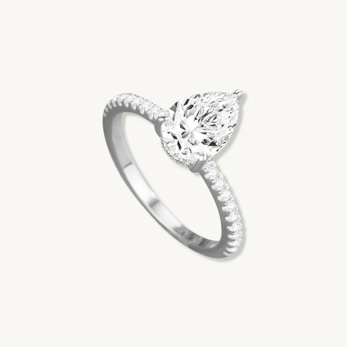 Camile Stone The Anna Pear Sapphire Engagement Ring Rings
