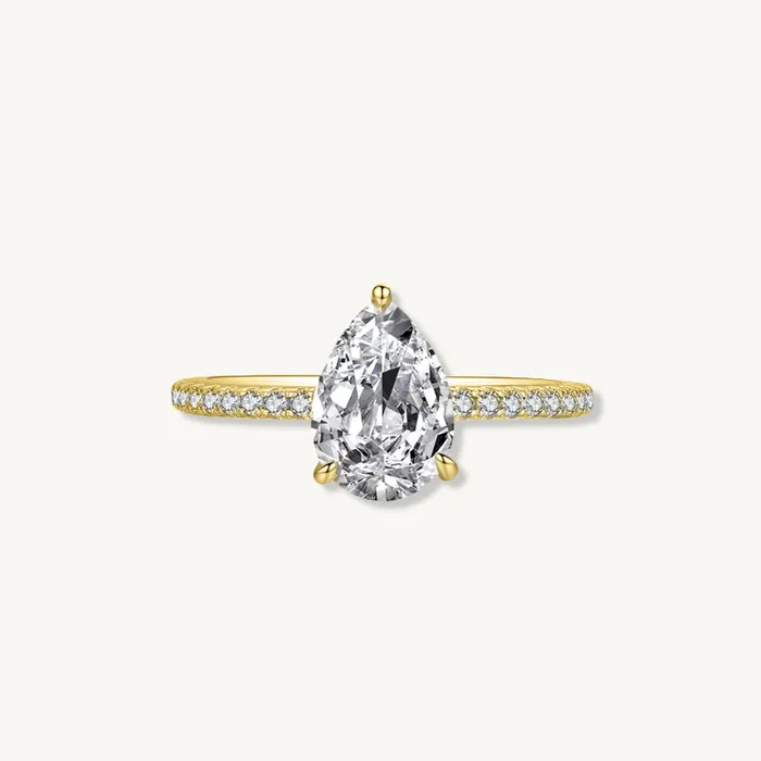 Camile Stone The Anna Pear Sapphire Engagement Ring Rings