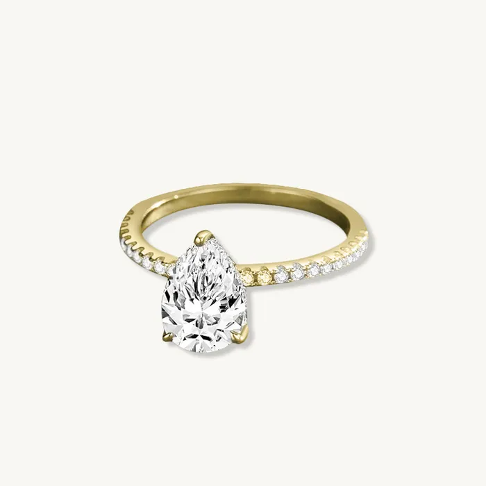 Camile Stone The Anna Pear Sapphire Engagement Ring Rings