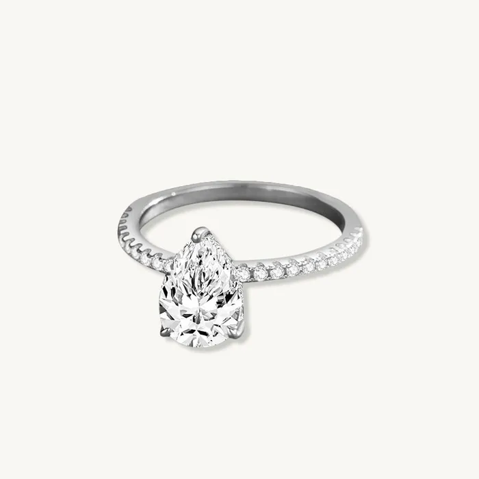 Camile Stone The Anna Pear Sapphire Engagement Ring Rings