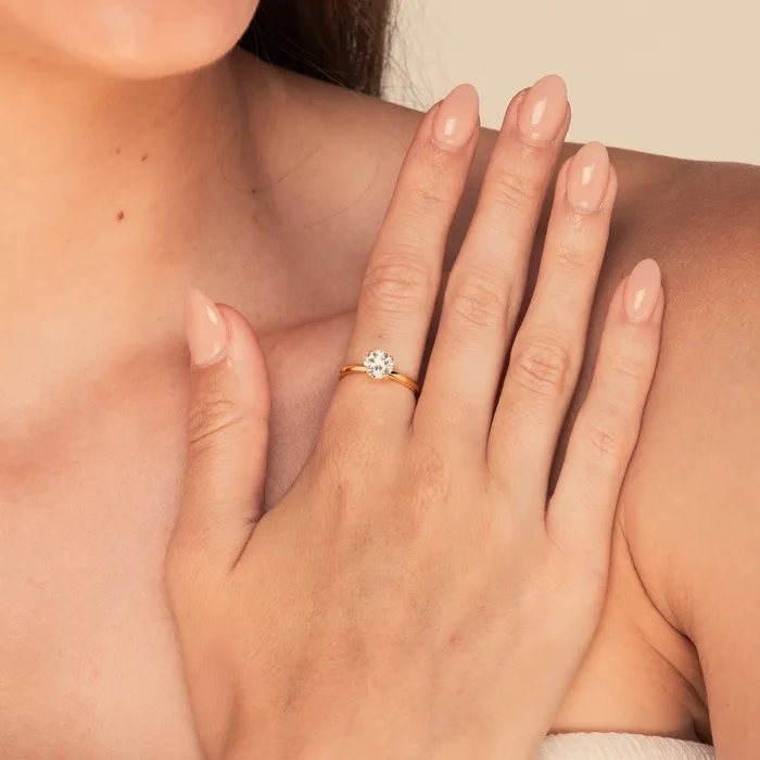 Camile Stone The Round Sapphire Engagement Ring Rings