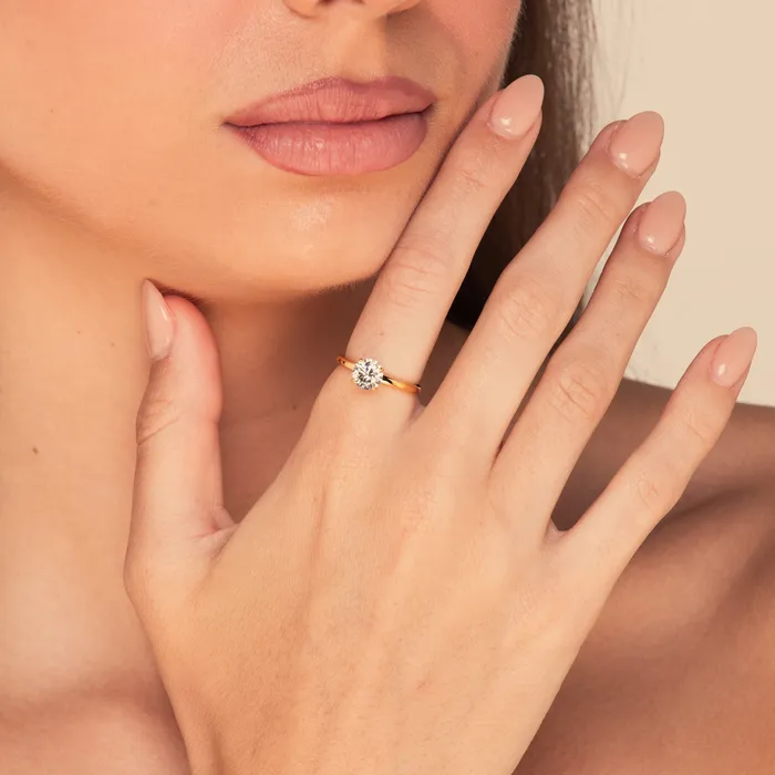 Camile Stone The Round Sapphire Engagement Ring Rings