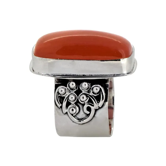 Carnelian Solid 925 Sterling Silver Ring Jewelry YoTreasure Rings