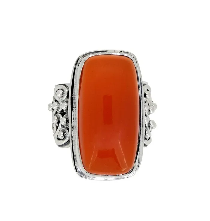 Carnelian Solid 925 Sterling Silver Ring Jewelry YoTreasure Rings