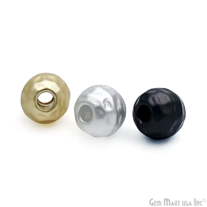 Charm Necklaces GemMartUSA Round Ball Spacer Metal 8mm Ball Charm Pendant Charm Necklaces GemMartUSA Round Ball Spacer Metal 8mm Ball Charm Pendant