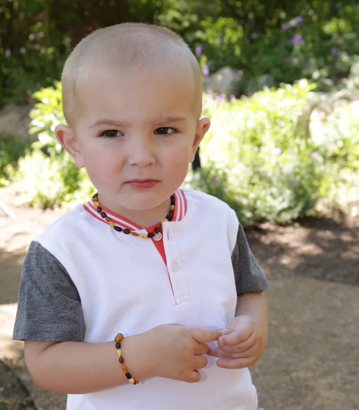 Cherished Moments Jewelry Necklaces Amber Teething Necklace for Teething Babies and Toddlers Multi