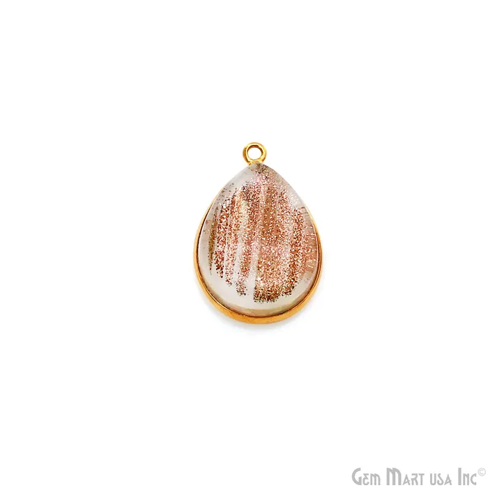 Copper Infused Cabochon 15x20mm Pears Gold Bezel Connector GemmartUSA PreStyled Sets Copper Infused Cabochon 15x20mm Pears Gold Bezel Connector GemmartUSA PreStyled Sets