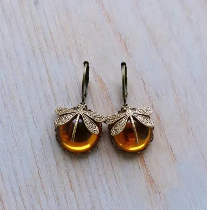 Dragonfly Bronze Earrings NovoPublic Delivery Official Store Earrings