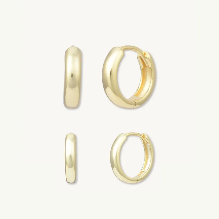 Earrings Camile Stone Double Hoop Bundle