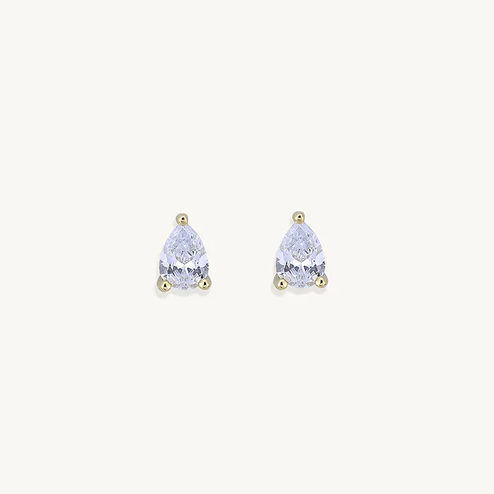 Earrings Camile Stone Pear Sapphire Stud Earrings