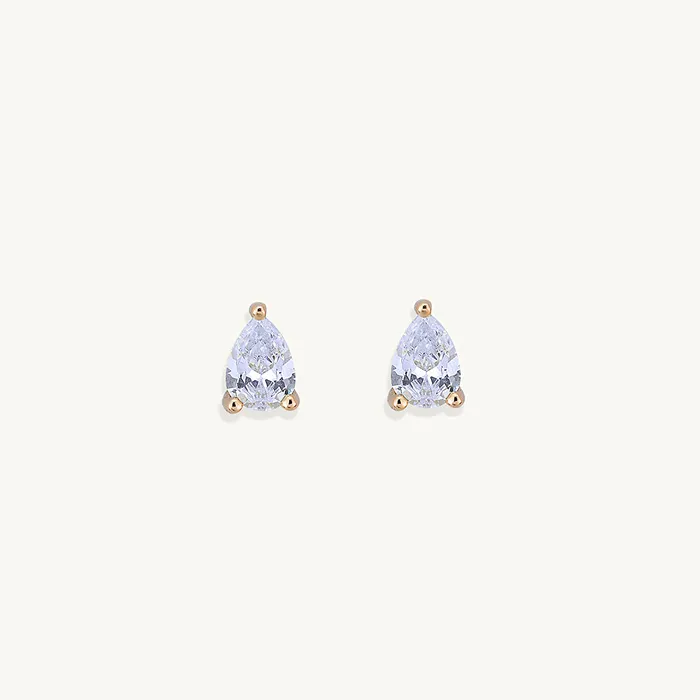 Earrings Camile Stone Pear Sapphire Stud Earrings