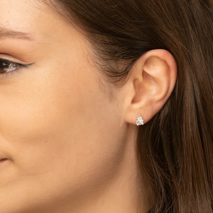 Earrings Camile Stone Pear Sapphire Stud Earrings