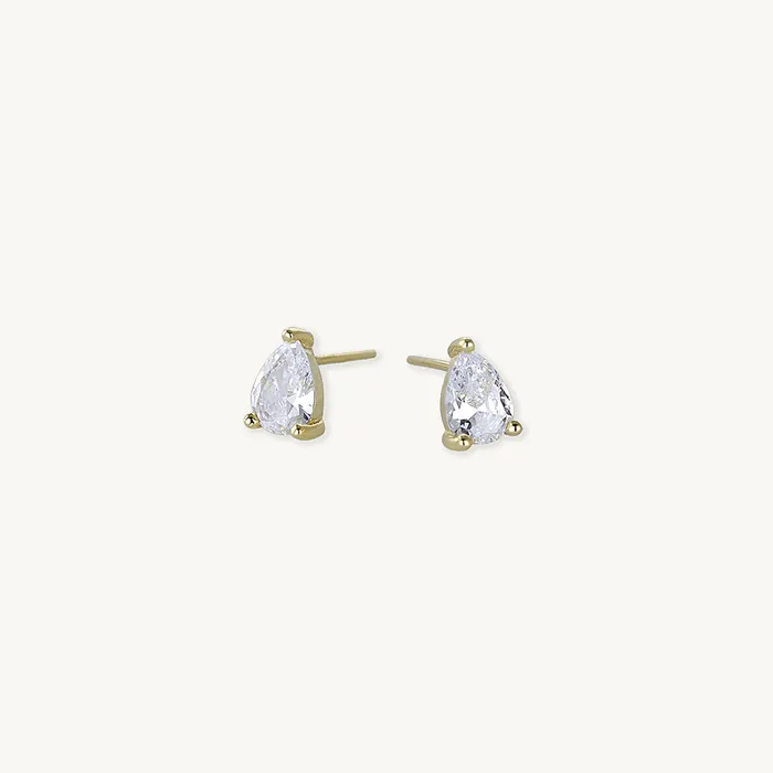 Earrings Camile Stone Pear Sapphire Stud Earrings