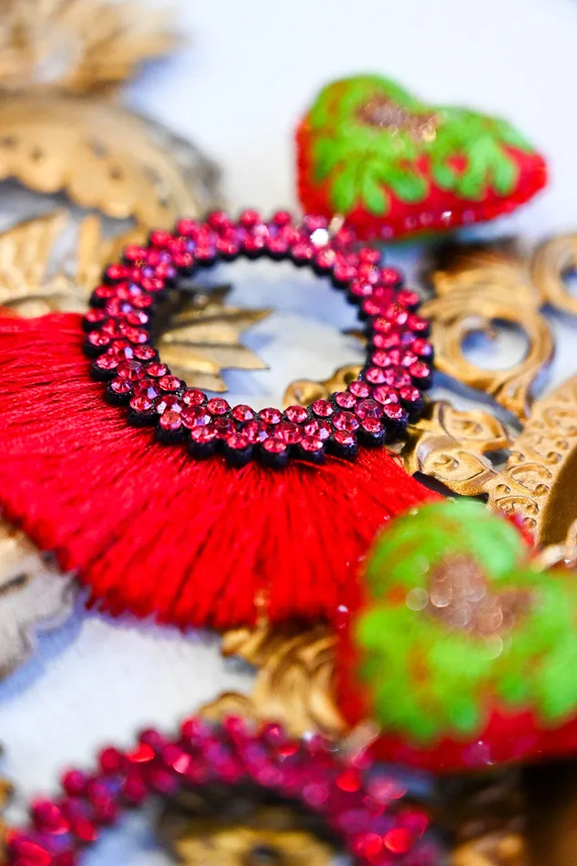 Earrings Cupids Heart Earrings Folklore Tradition