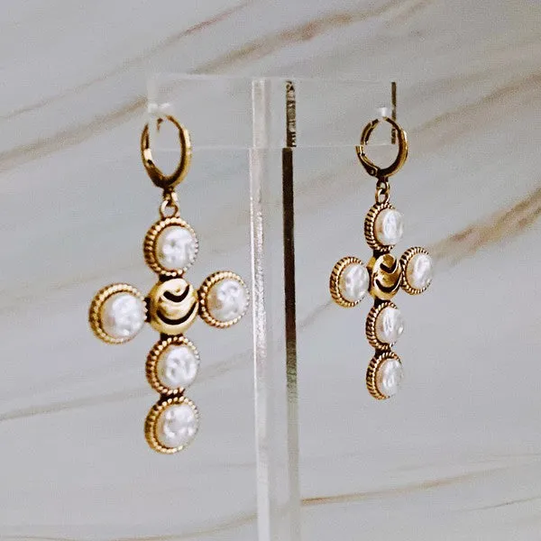 Earrings Ellison and Young Boho Bold Cross Earrings