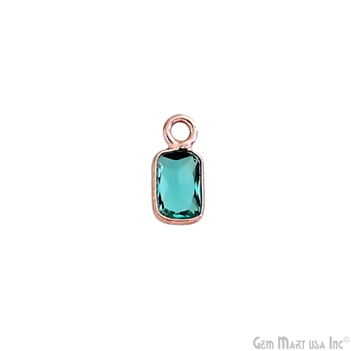 Earrings GemMartUSA 5pc Lot Apatite Octagon 6x4mm Rose Gold Plated Single Bail Brilliant Cut Gemstone Connector Earrings GemMartUSA 5pc Lot Apatite Octagon 6x4mm Rose Gold Plated Single Bail Brilliant Cut Gemstone Connector