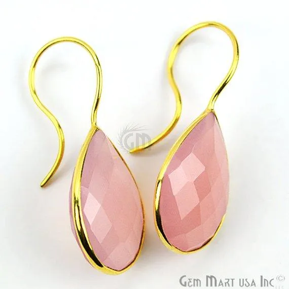 Earrings GemMartUSA Pear Shape 16x35mm Gold Plated Gemstone Hook Earrings Pick your Gemstone 900891 Earrings GemMartUSA Pear Shape 16x35mm Gold Plated Gemstone Hook Earrings Pick your Gemstone 900891