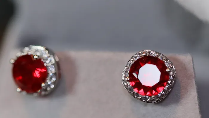 Earrings Lab Diamonds London Red Diamond Ear Studs