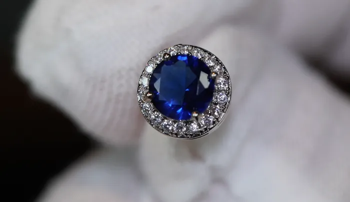 Earrings Sapphire Blue Ear Studs Blue Gemstone Ear Studs My Store