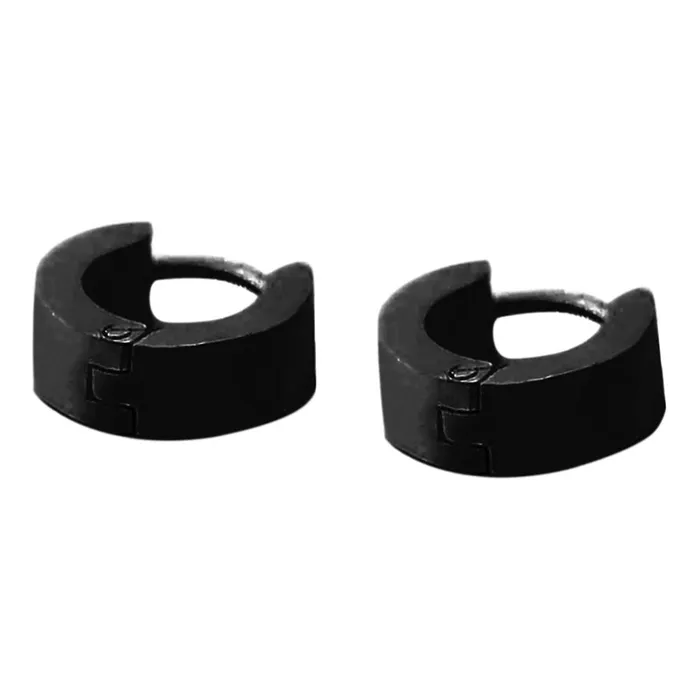 Earrings SWEET T 52 Cool Men and Womens Unisex Stainless Steel Stud Earrings In Blue Black Gold Silver 1 Pair Earrings