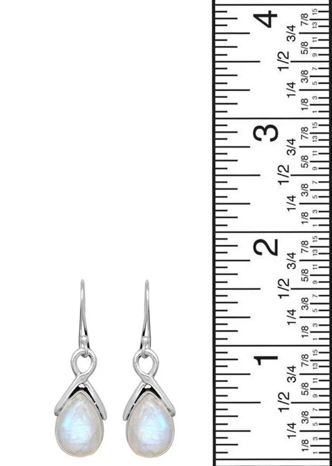 Earrings YoTreasure Moonstone 925 Solid Sterling Silver Earrings