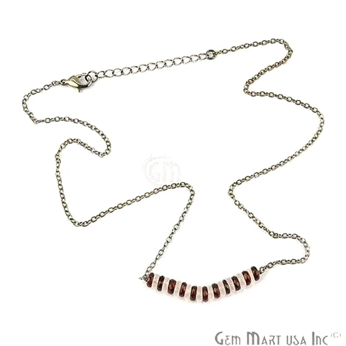 Faceted 42x5mm Gemstone Bead Charm 18 Inch Long Necklace Chain Pick your Gemstone Plating GemMartUSA Necklaces Faceted 42x5mm Gemstone Bead Charm 18 Inch Long Necklace Chain Pick your Gemstone Plating GemMartUSA Necklaces