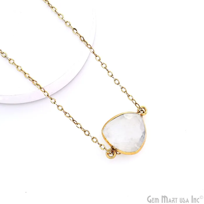 GemMartUSA PreStyled Sets Trillion 12mm Gold Bezel Double Bail Gemstone Connector GemMartUSA PreStyled Sets Trillion 12mm Gold Bezel Double Bail Gemstone Connector