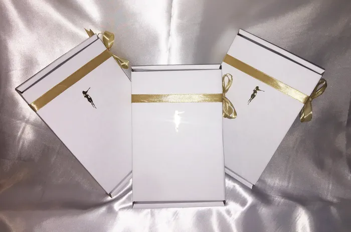 Gold Angel Wings Necklace Pendant with Gift Card by Minx London Guardian Angel pendant charms valentines gift card personalised Minx London Necklaces