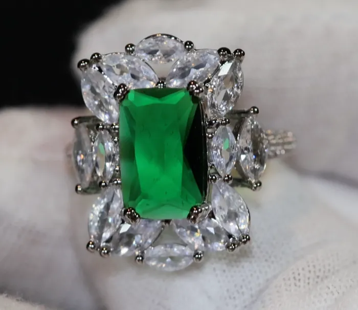 Green Diamond Ring Big Green Diamond Ring Lab Diamonds London Rings