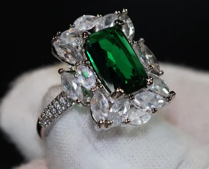 Green Diamond Ring Big Green Diamond Ring Lab Diamonds London Rings