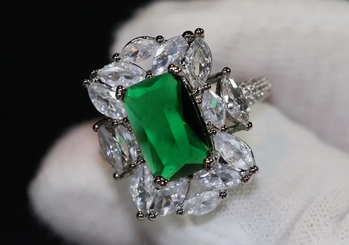 Green Diamond Ring Big Green Diamond Ring Lab Diamonds London Rings