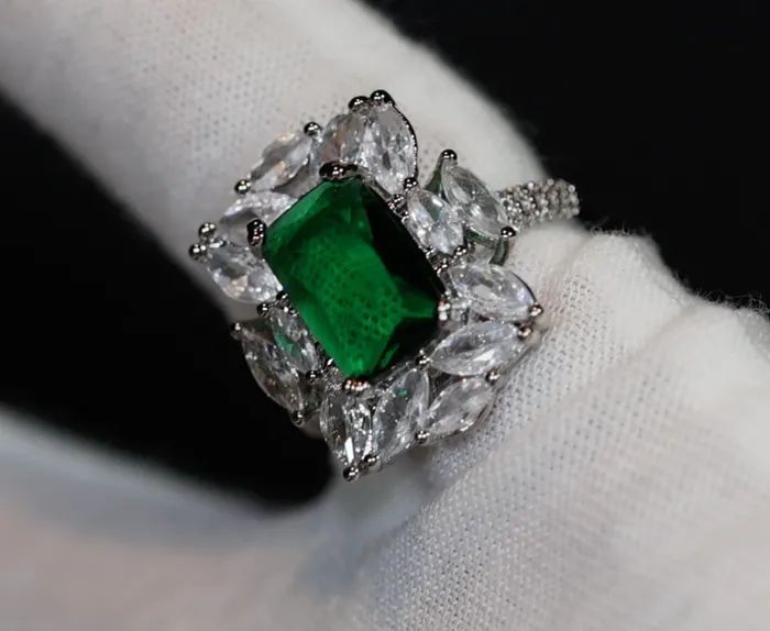 Green Diamond Ring Big Green Diamond Ring Lab Diamonds London Rings