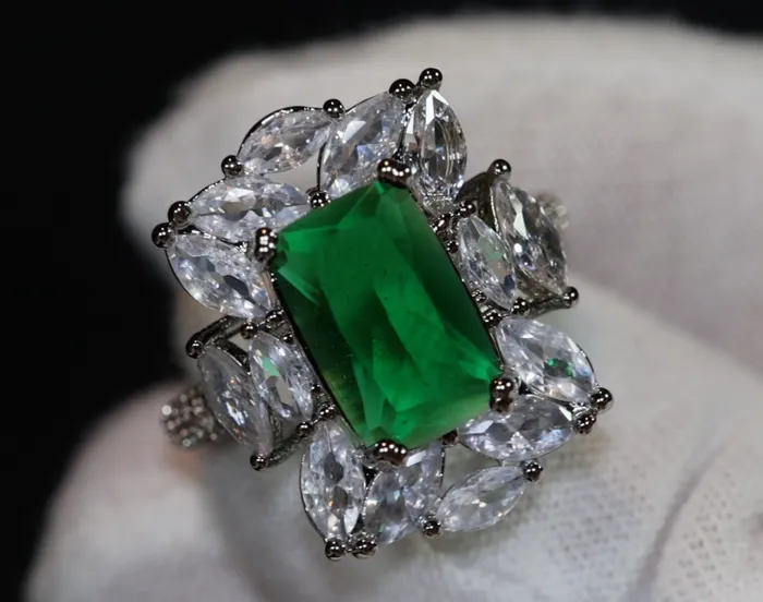 Green Diamond Ring Big Green Diamond Ring Lab Diamonds London Rings