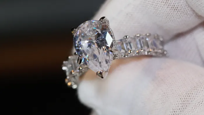 Lab Diamonds London Rings Engagement Ring Teardrop Ring Womens Diamond Wedding Ring Set Womens Wedding Ring