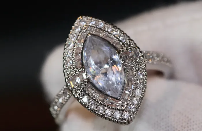 Marquise Ring Promise Ring Marquise Diamond Engagement Ring Lab Diamonds London Rings