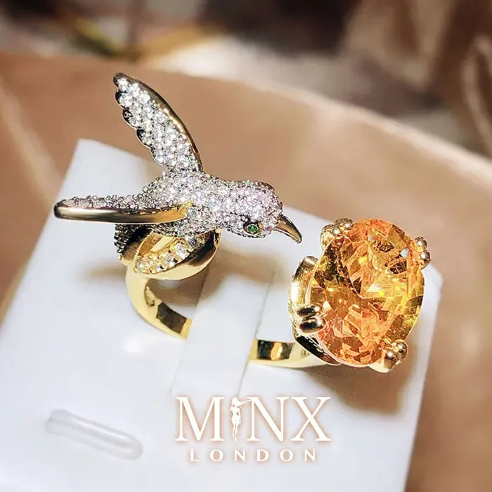 Minx London Rings Diamond Bird Ring Yellow Diamond Ring Womens Statement Ring Womens Big Gold Ring Yellow Bird Diamond Ring Womens Yellow Gem Ring Minx London Rings Diamond Bird Ring Yellow Diamond Ring Womens Statement Ring Womens Big Gold Ring Yellow Bird Diamond Ring Womens Yellow Gem Ring