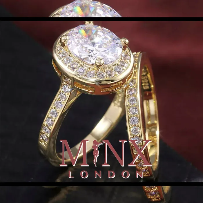 Minx London Womens Gold ring Womens Gold Wedding Ring Set Womens Gold Diamond Ring Gold Ring with Diamonds Gold Halo Engagement Ring Halo Ring Rings Minx London Womens Gold ring Womens Gold Wedding Ring Set Womens Gold Diamond Ring Gold Ring with Diamonds Gold Halo Engagement Ring Halo Ring Rings