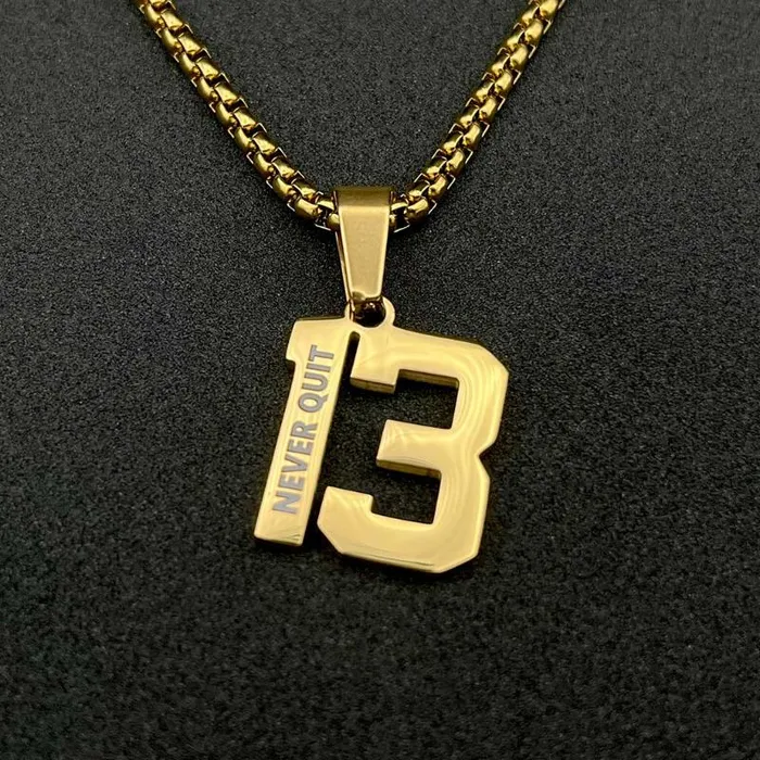 Necklaces Customized Jewel Customized Number Necklace For Sports Enthusiasts