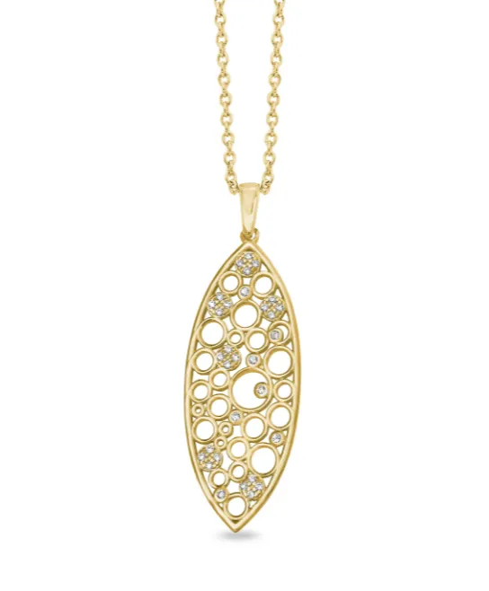 Necklaces Kelly Waters Kelly Waters Gold Plated Floating Circles CZ Marquise Necklace SI6117 Necklaces Kelly Waters Kelly Waters Gold Plated Floating Circles CZ Marquise Necklace SI6117