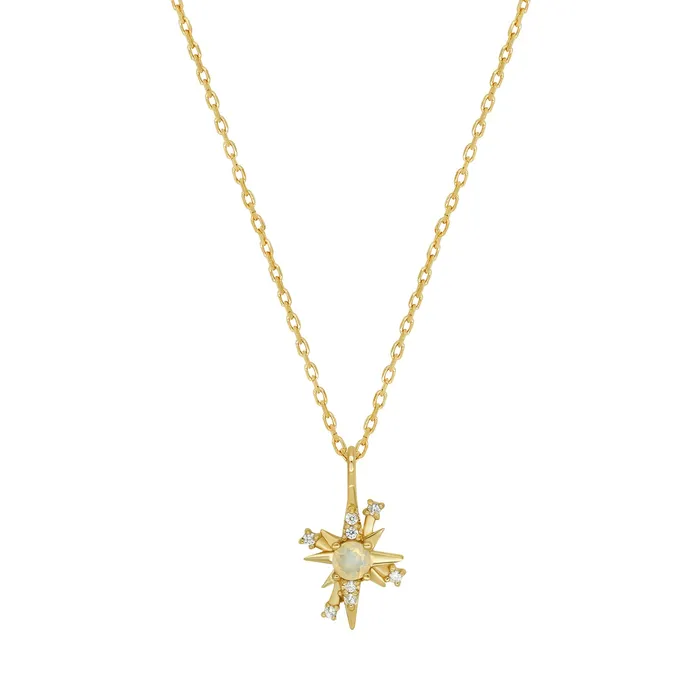 Necklaces Opal 12 Fortune Star Necklace acemijewelry