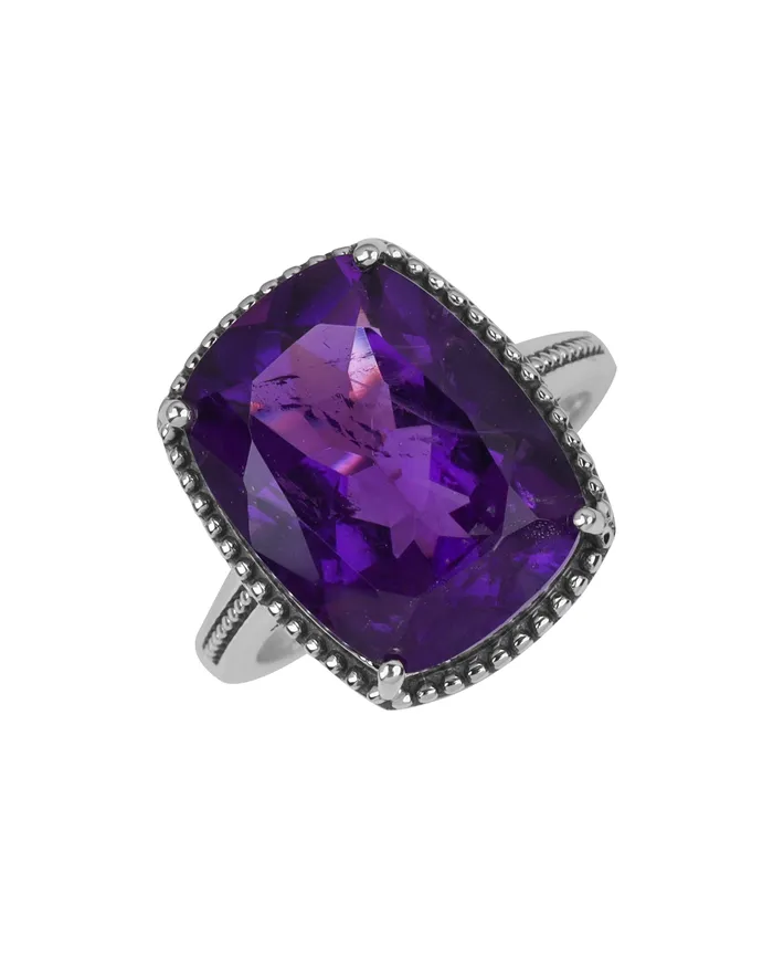 Necklaces YoTreasure Natural Purple Amethyst Solid 925 Sterling Silver Cushion Cut Rope Design Rings for Women Necklaces YoTreasure Natural Purple Amethyst Solid 925 Sterling Silver Cushion Cut Rope Design Rings for Women