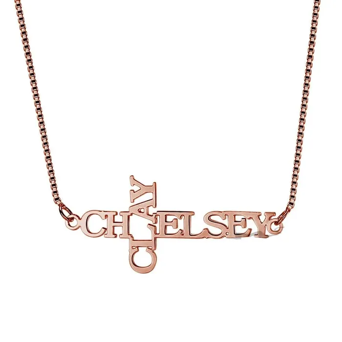 Personalized 925 Sterling Silver Necklace 2 Name Engraved Cross Pendant Jewelry Gift for Women Personalized Jewel Necklaces Personalized 925 Sterling Silver Necklace 2 Name Engraved Cross Pendant Jewelry Gift for Women Personalized Jewel Necklaces