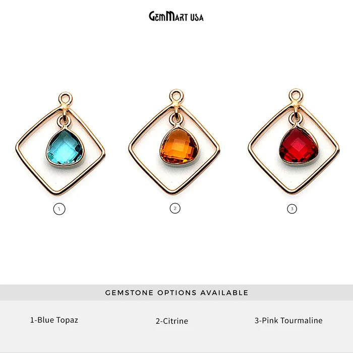 PreStyled Sets DIY Gemstone Gold Square Chandelier Finding Connector 1pc GemmartUSA PreStyled Sets DIY Gemstone Gold Square Chandelier Finding Connector 1pc GemmartUSA