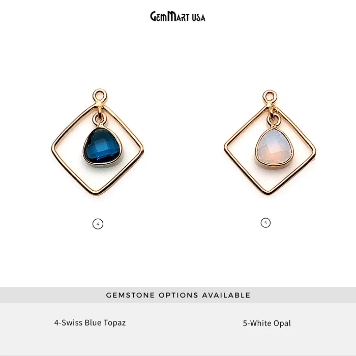 PreStyled Sets DIY Gemstone Gold Square Chandelier Finding Connector 1pc GemmartUSA PreStyled Sets DIY Gemstone Gold Square Chandelier Finding Connector 1pc GemmartUSA