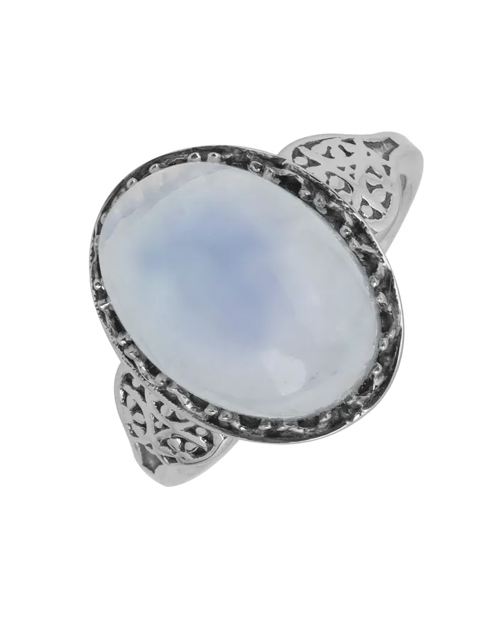 Rainbow Moonstone Oval Shaped Solid 925 Sterling Silver Statement Rings Jewelry YoTreasure Rings Rainbow Moonstone Oval Shaped Solid 925 Sterling Silver Statement Rings Jewelry YoTreasure Rings