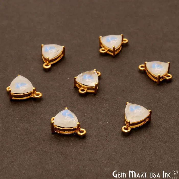 Rainbow Moonstone Prong Setting Gold Plated Flashy Gemstone Connector GemMartUSA PreStyled Sets Rainbow Moonstone Prong Setting Gold Plated Flashy Gemstone Connector GemMartUSA PreStyled Sets