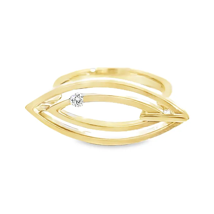 Rings Breuning 14k Gold Double Marquise Diamond Accent Ring Rings Breuning 14k Gold Double Marquise Diamond Accent Ring