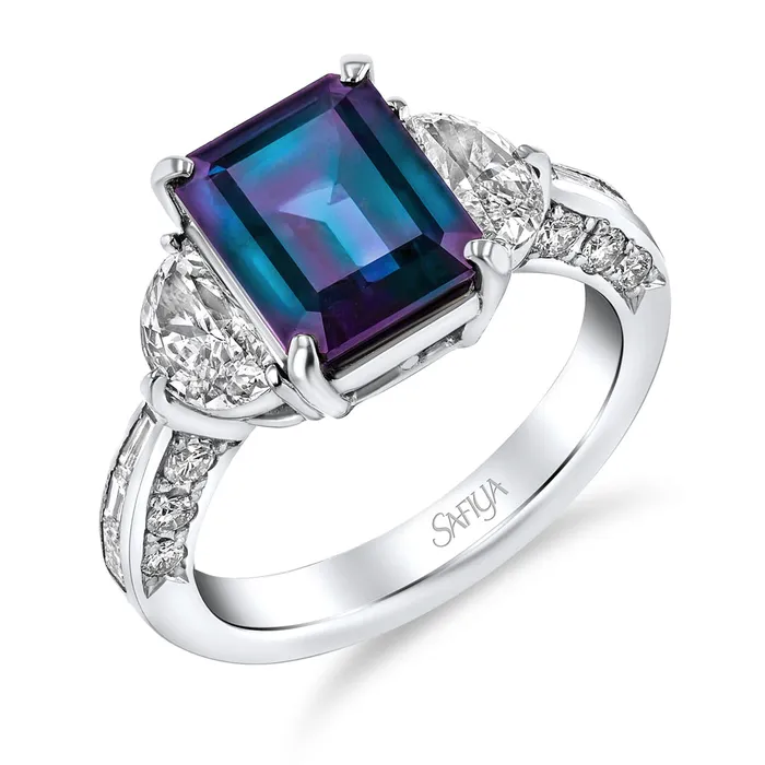 Rings Dream Seeker Platinum Natural Alexandrite Ring Safiya Jewels